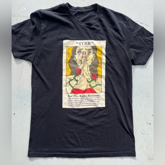 For the Right Reasons T-Shirt Black Unisex NO SIZE Tarot Art Esoteric Cartoon - Picture 1 of 13